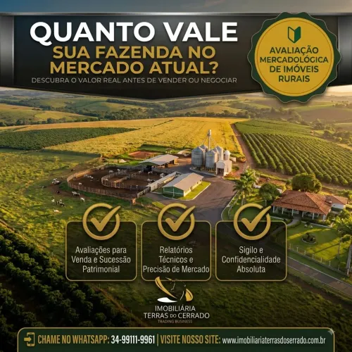 VENDA, E AVALIAÇÃO DE FAZENDAS NA REGIÃO DE ARAXÁ