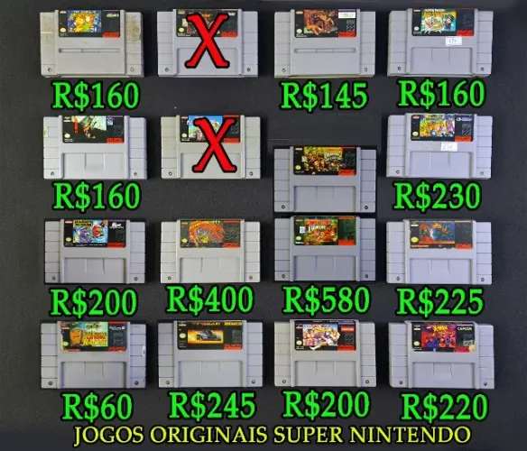 Jogos Super Nintendo. Top Gear, Bomberman 2, Aladdin, Donkey Kong, Goof Troop Yoshi Island