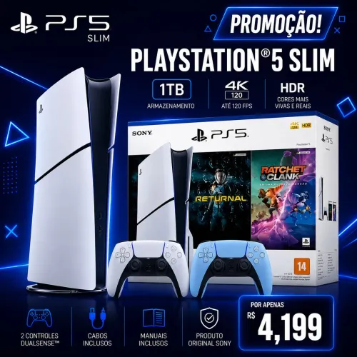 PS 5 SLIM 1 TB , OBS tem que busca ,Caruaru