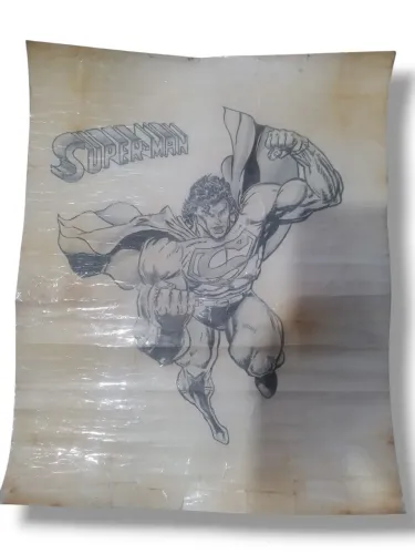 Quadro do Superman, sombreado a lápis!