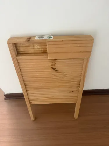 NOVA Esfregadeira / Tábua de madeira para lavar roupas / esfregão
