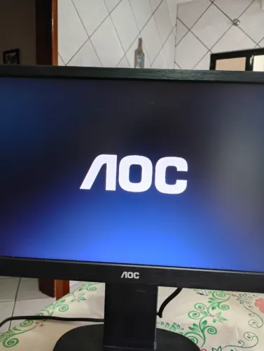 Monitor Aoc Led 18,5 Modelo E970pwhen Cor Preto