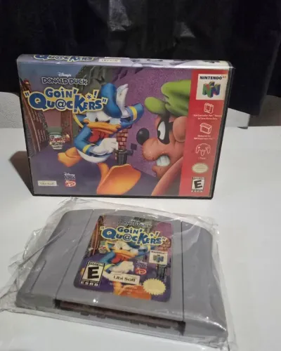 Donald Duck Goin Quackers N64 - Original - Com Caixa (Locadora) + Cartucho