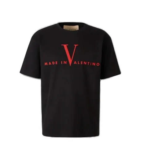 Camiseta Valentino LOGO GRANDE VERMELHO
