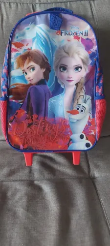 Mochila frozen com rodas, disney