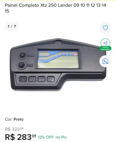 Vendo Painel Completo Xtz 250 Lander 09 10 11 12 13 14 15.