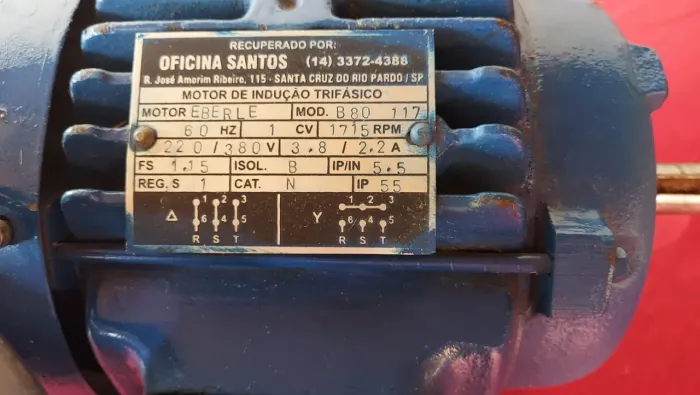 Motor elétrico trifásico 1CV 
