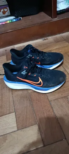 Tênis Nike Air Zoom Structure 24 - Masculino - Azul e Laranja - 37