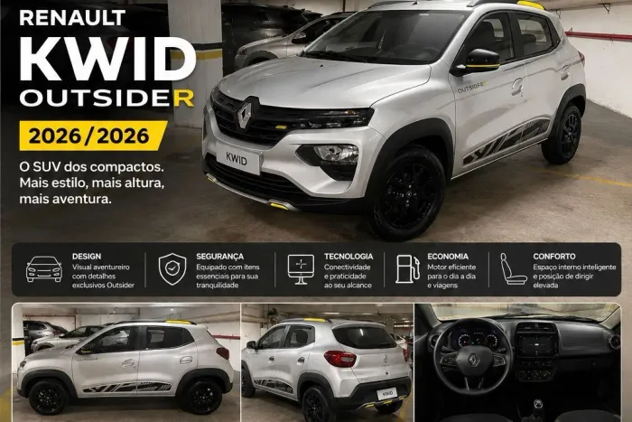 Renault Kwid Outsider 1.0 Flex 12V 5P Mec. 2026