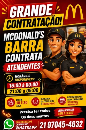 Vagas para atendente