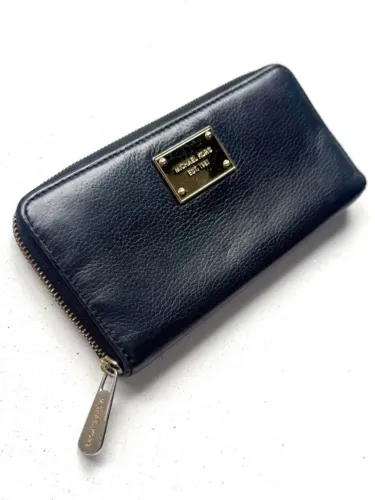 michael kors - carteira feminina couro preta