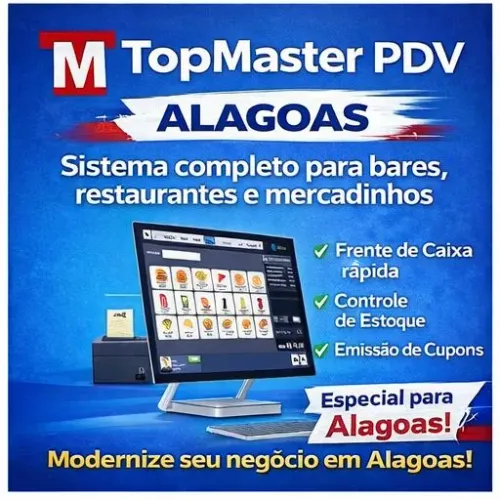 Sistema PDV Completo em Alagoas | Controle Total para Bares e Mercadinhos ANUAL 
