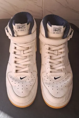 Nike Air Force Af1 - Mid Nyc Branco - Muito Bom Estado