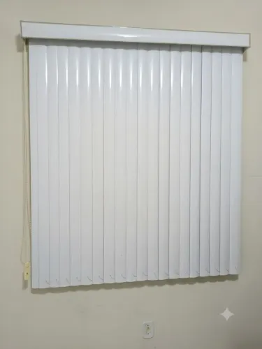 Persiana Vertical PVC Branco Fosco - 1,50x1,65m - Ótimo Estado