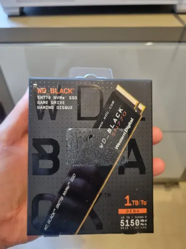 SSD Western Digital Black SN770 1TB M.2 NVMe em PERFEITO ESTADO
