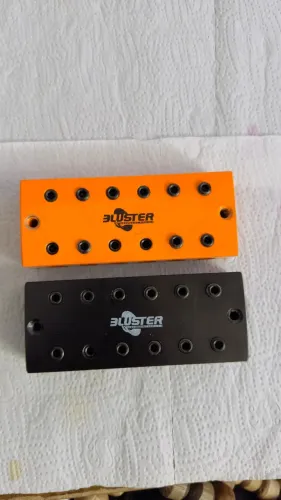 Barramento Bloco 6 X 6 Vias Terminal Amplificador Aluminio (Usado)Barramento Bloco 6 X 6 V