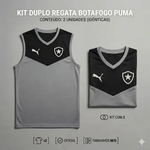 Lote 2 Regatas Oficiais do Botafogo - Tamanho G