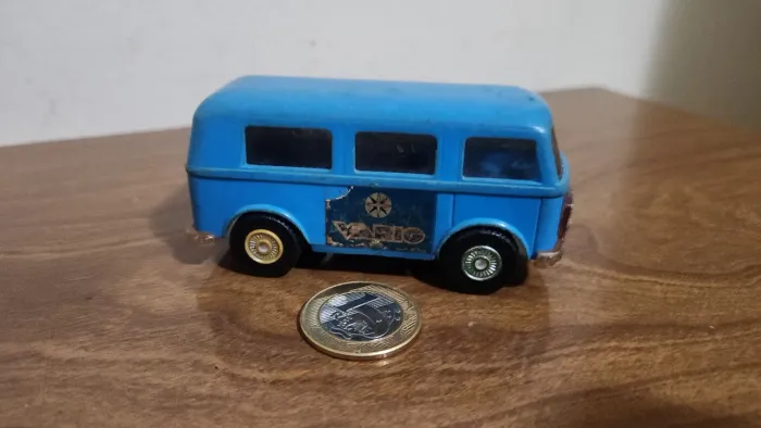 Carrinho Miniatura Kombi Glasslite Anos 80