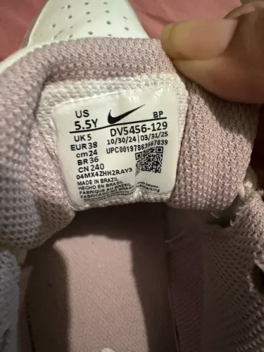 tênis nike court borough low recraft lilás