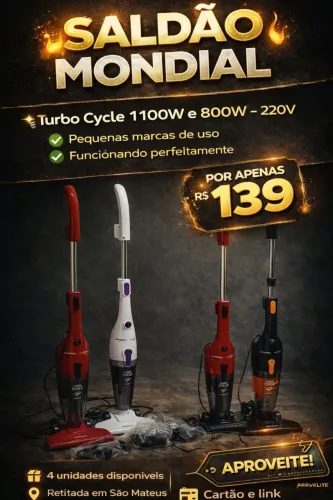 Aspirador Turbo Cycle 1100W e 800W (220V)