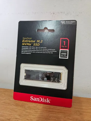 SSD NVMe SanDisk Extreme 1TB PCIe 4.0 até 5150MB/s - Novo Lacrado com NF