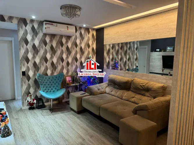 Apartamento 3 Suítes Mobiliado, 113m², 2 Vagas Cobertas no Parque Reserva Inglesa