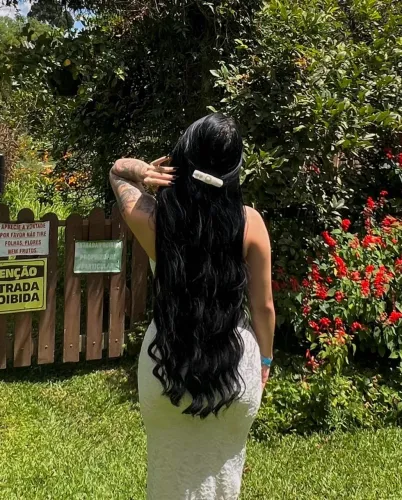 Vendo mega hair cabelo brasileiro 76cm 260gm na tela ponto americano 