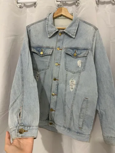 Jaqueta jeans unissex 