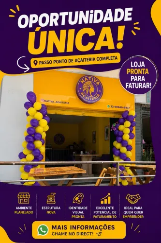 Oportunidade de negócio - Açaiteria montada