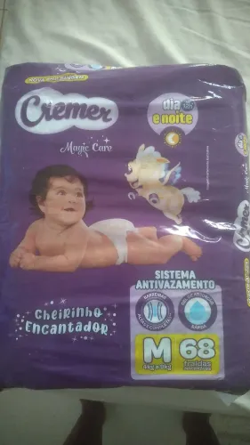 Fralda Cremer com 68 fraldas tamanho M