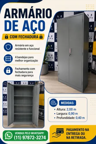 Armário em aço