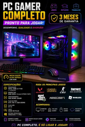 ? PC GAMER COMPLETO - PRONTO PARA JOGAR! ?