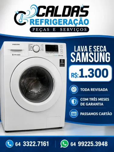 Lava e seca Samsung