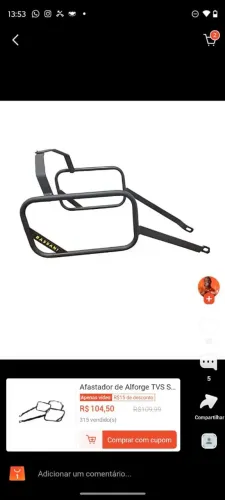 Vendo alforge para mottu semi novo