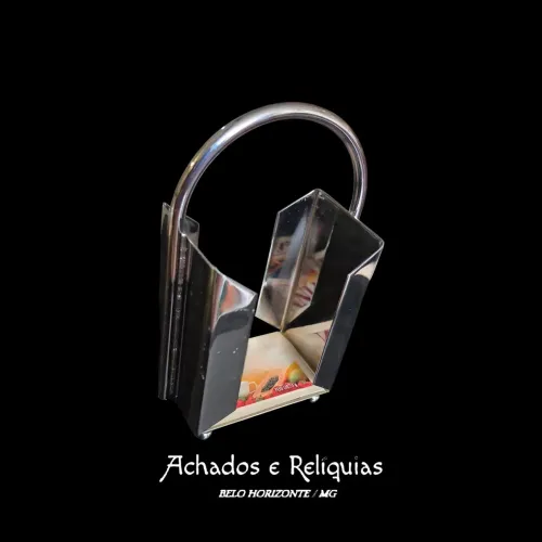 Porta Sachês de Adoçante Cromado Inotex - Ornamentos Finos com Caixa Original