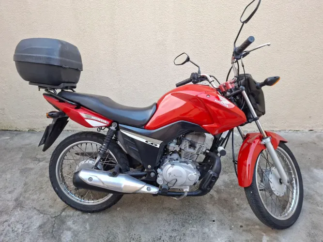 Honda CG 125 Fan ES 2014 | Baú 28L | Partida | Recém Pintada | Pronta para Rodar