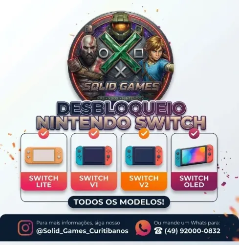 Oled Switch V2 e V1 lite