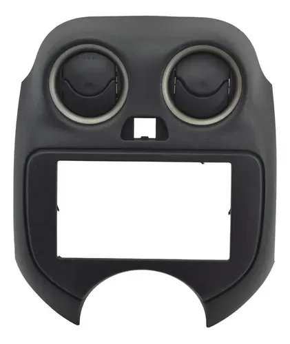 Moldura Central Radio Difusor Nissan Versa 2013 Original Cinza-escuro