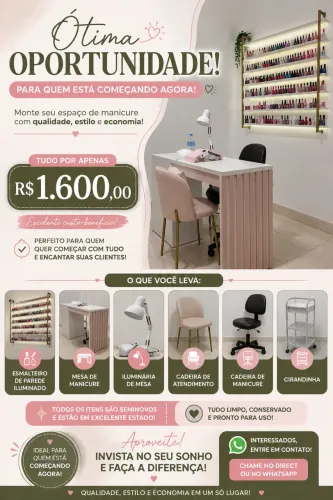 Mesa de manicure em gel