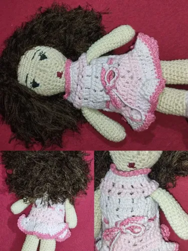 Boneca Amigurumi crochê