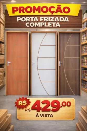 Porta frisada completa já montada 429,00
