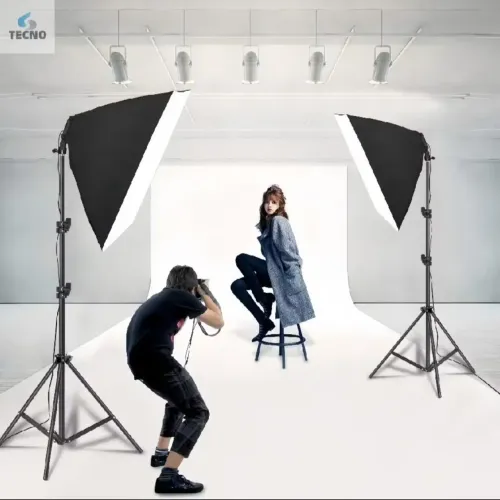 Softbox luz de 50×70 funcionando perfeitamente