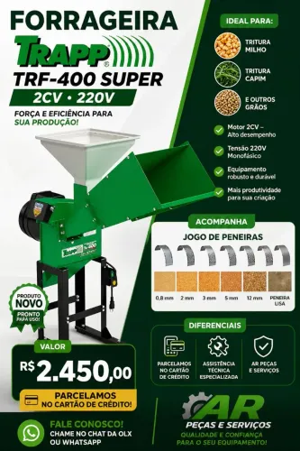Triturador/Forrageira Trapp TRF400 Super