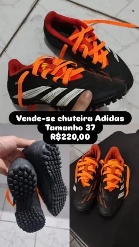 Vende-se chuteira adidas predator semi nova(usada menos de 10 vezes)tamanho:37