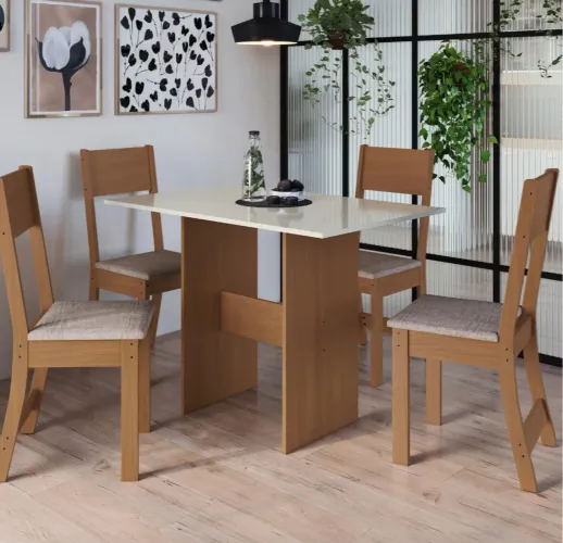 Mesa com 4 cadeiras