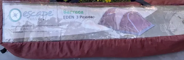 barraca camping eden para 3 pessoas