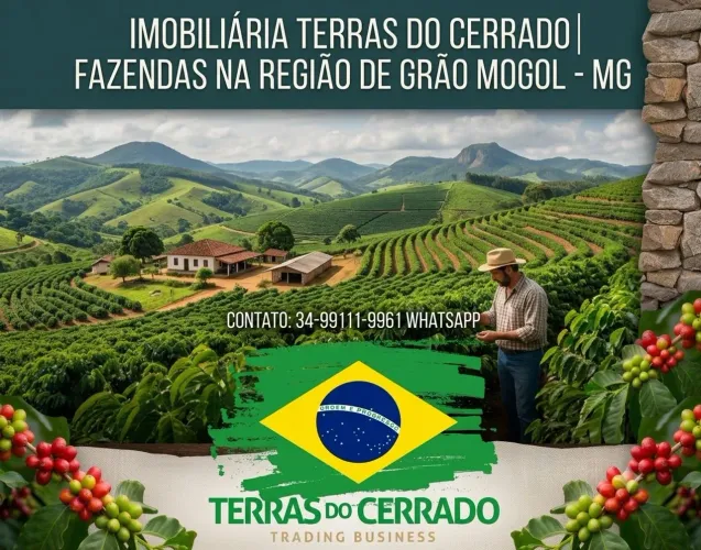 FAZENDAS PARA PLANTAR CAFÉ NA REGIÃO DE GRAO MOGOL