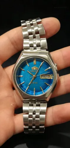Vendo relógio Orient automático mostrador azul 