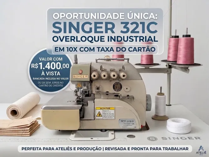 Máquina overloque singer 321C