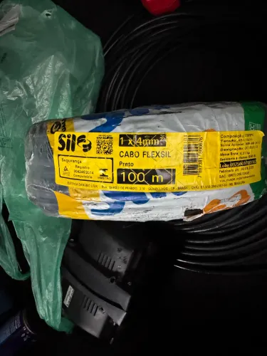 Fio 4mm preto marca Sil